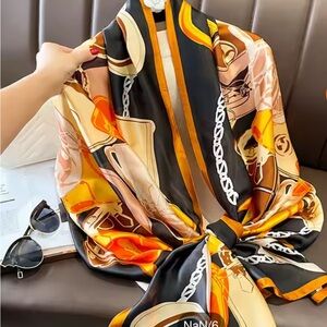 Double sided Scarf Pattern Printed Silk